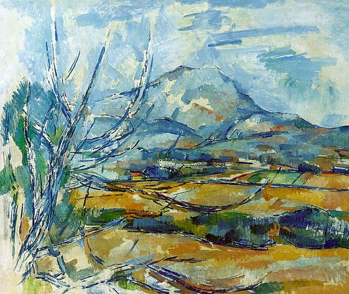 Paul Cezanne Montagne Sainte-Victoire Norge oil painting art